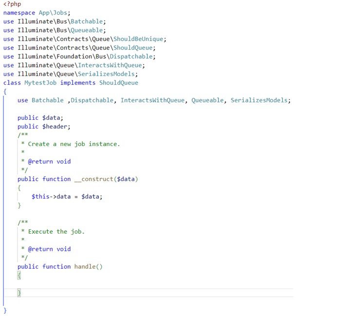 Upload a large amount of data to MySQL database using Laravel Queue Batch Processing