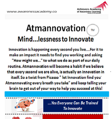 Atmannovation - Mind-lessness to Innovate